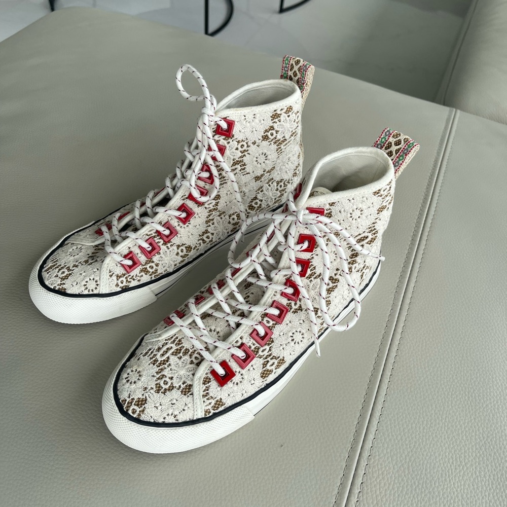 Desigual…Lace High-Top Sneakers